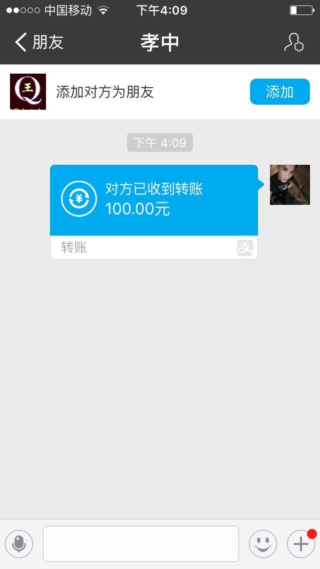 8位秒改100元支付宝付款记录截图
